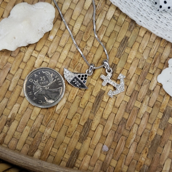 2/$15 NWT fashion boat and anchor necklace - Picture 4 of 6